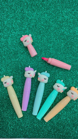 Picture of Unicorn Highlighter  - Pack of 6 Pc.