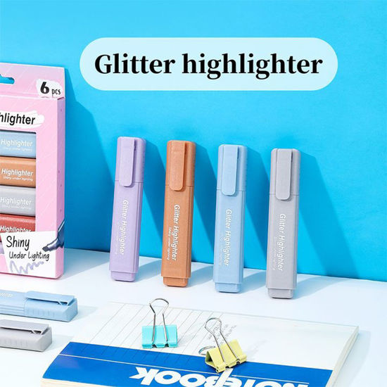 Picture of Glitter  Highlighter  - Pack of 4 Pc.