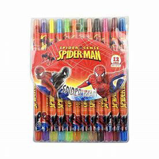 Picture of Spiderman Rolling Crayons - Set of 12 Pc.