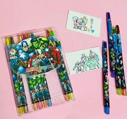 Picture of Avenger Rolling Crayons - Set of 12 Pc.