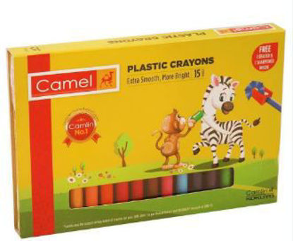 Picture of Camel Artica Plastic Crayons 15 Shades