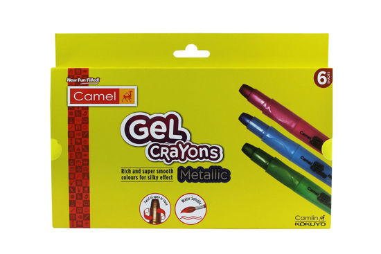 Picture of Camel Gel Crayons Metallic 6 Shades