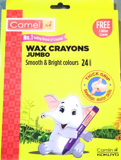Picture of Camel Wax Crayons Jumbo 24 Shades