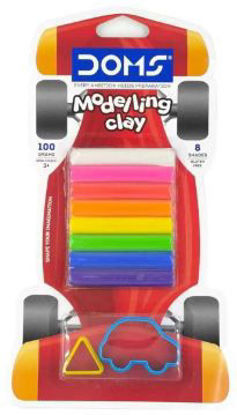 Picture of doms modelling clay - multicolour 8 shades
