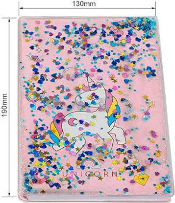 Picture of Siccoma Quicksand Glitter Liquid Floating Unicorn Diary